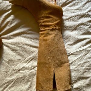 Manolo Blahnik Knee-High pony hair leather Boots